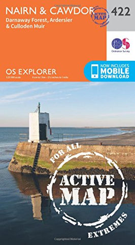 OS Explorer Map Active (422) Nairn and Cawdor (OS Explorer Active Map)