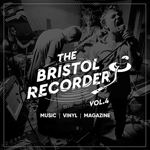 Black and white image of band performing with "The Bristol Recorder Vol. 4" text overlay.