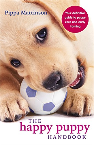 Book cover featuring a golden puppy holding a soccer ball between its paws.