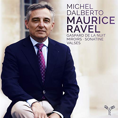 CD cover featuring pianist Michel Dalberto and composer Maurice Ravel’s name.