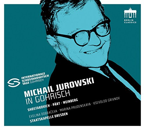 CD cover with a monochrome portrait of Michail Jurowski against a teal background.
