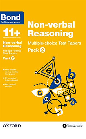 Bond 11+: Non-verbal Reasoning Multiple-choice Test Papers: Pack 2