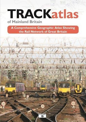 "Book cover showing a train yard with multiple tracks and yellow trains."