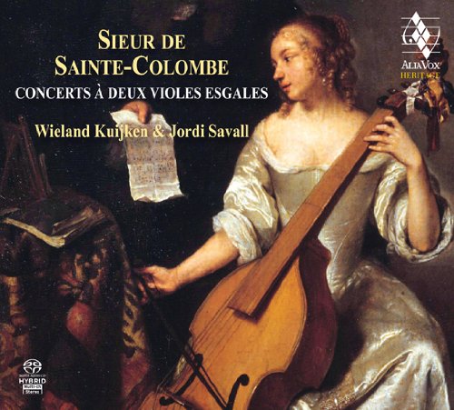 CD cover featuring a Renaissance-style painting of a woman playing a viola da gamba.