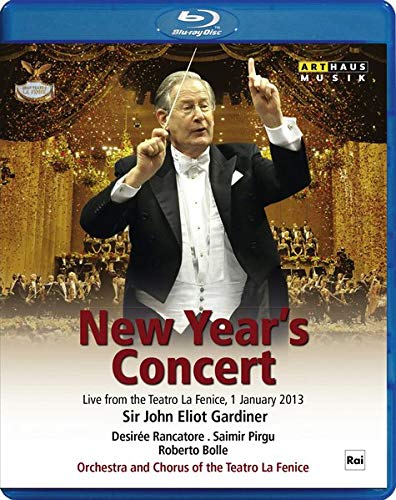 Blue-ray disc cover featuring a conductor in a tuxedo, arms raised, with an orchestra.