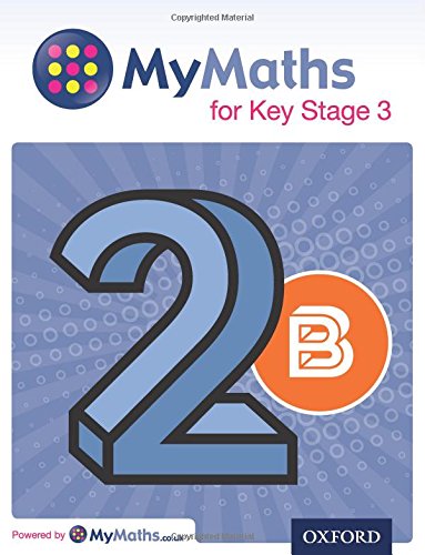 The image depicts a textbook cover with a blue "2" and orange "B" on a patterned background.