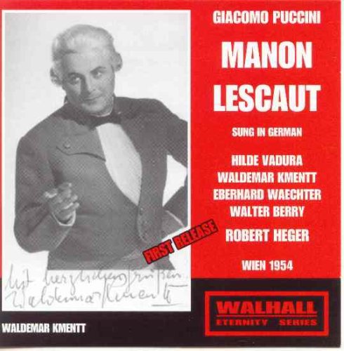 Vadura / Kmentt / Wachter / Berry / Heger - Puccini - Manon Lescaut Viennese Radio 1954 [CD]