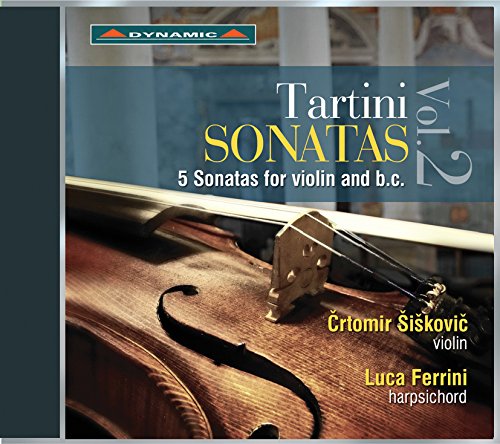 CD cover featuring a violin and text describing the music and performers.