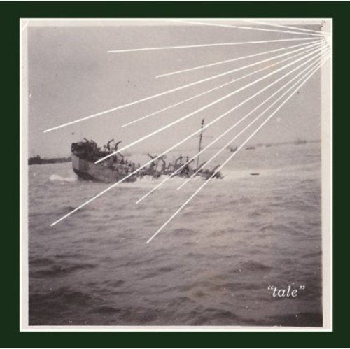 "Sontag Shogun - Tale CD cover featuring a black and white shipwreck image."