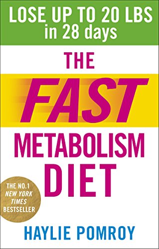 "The Fast Metabolism Diet" book cover with colorful title text and author's name.