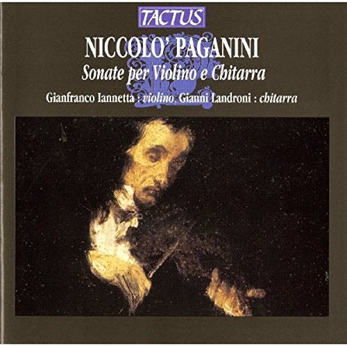 "CD cover with a portrait of a man holding a violin."