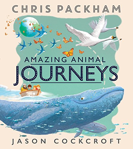 "Book cover featuring a whale, birds, butterflies, and a boat on a beige background."
