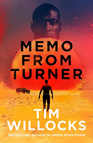 "Book cover with man in desert, large headshot above, title 'Memo From Turner' and author's name."