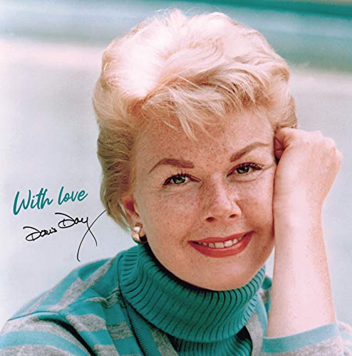 "CD cover featuring a smiling Doris Day with 'With love Doris Day' signature."