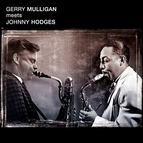 Album cover featuring two men playing saxophones, sepia-toned image with black border.