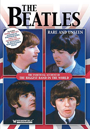 "The Beatles Rare And Unseen DVD cover featuring four photos of the band members."