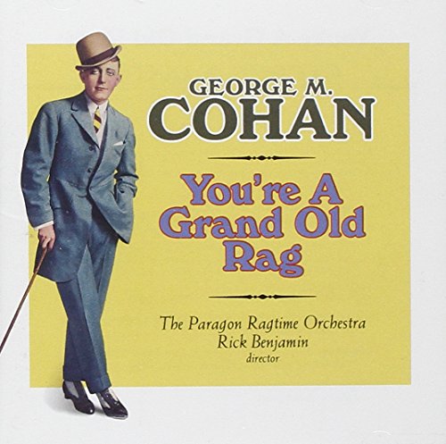"CD cover featuring George M. Cohan on a yellow background."