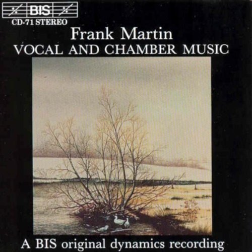 A CD cover featuring a serene landscape painting with white text on a black background.