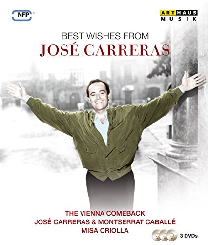 DVD cover featuring José Carreras in a green jacket, arms outstretched, against a column.