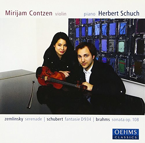 CD cover featuring a man and woman in black, holding a violin.