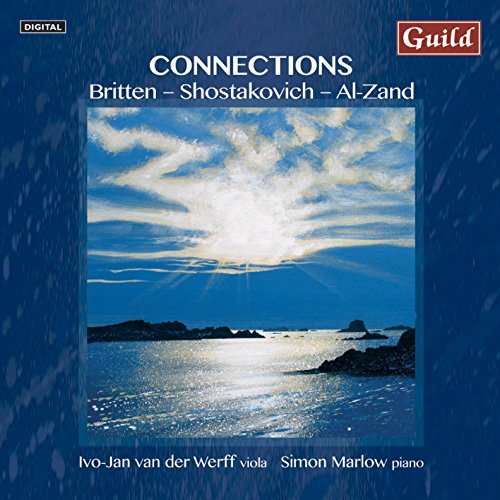 A CD cover featuring a serene seascape with clouds and sunlight on dark blue background.