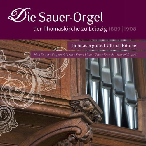 "CD cover featuring a close-up of an ornate wooden organ with metal pipes."