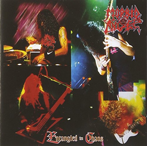 "Morbid Angel album cover featuring a collage of band members performing on stage."