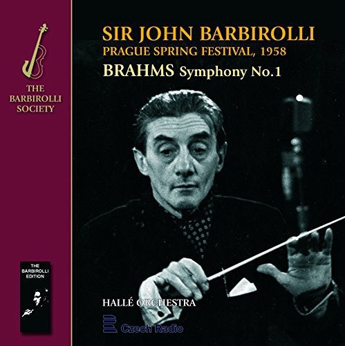 CD cover with black and white photo of conductor Sir John Barbirolli holding a baton.