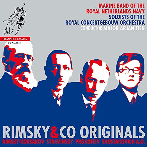 A CD cover featuring four men's portraits in blue and red on a gray background.