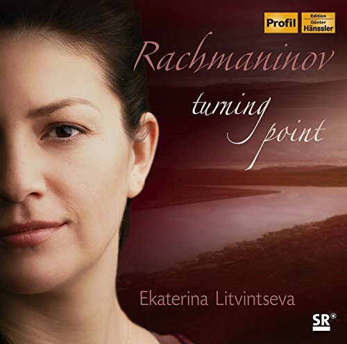 "CD cover featuring a woman's portrait and a serene lake landscape."