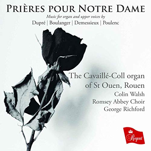 "CD cover with black flower on white background, featuring title and artist information."