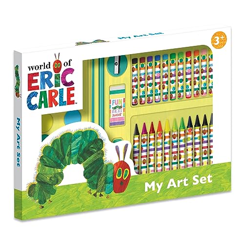 Robert Frederick The Very Hungry Caterpillar Children's 42 Piece Art Set For Ages 3 to 8 Years - Includes Paints and Crayons