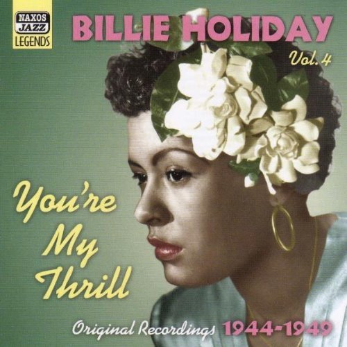 Billie Holiday CD cover featuring a woman with white flowers in her hair.