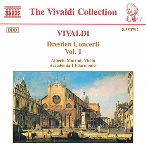 "CD cover with a painting of a Venetian canal scene and red title text."