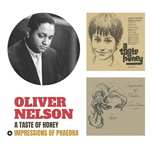 "CD cover with Oliver Nelson's portrait and two album artwork images on a white background."