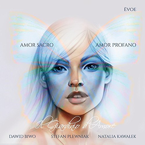 A CD cover featuring a woman's face with iridescent butterfly wings, light background.