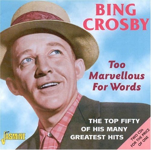 Bing Crosby CD cover featuring a portrait of Crosby wearing a hat and suit.