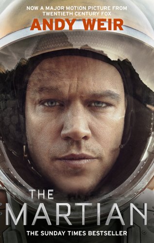 Book cover: "The Martian" with a red planet background and an astronaut in a spacesuit.