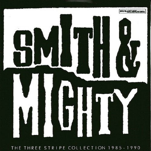 "Black and white album cover with 'SMITH & MIGHTY' text on a black background."
