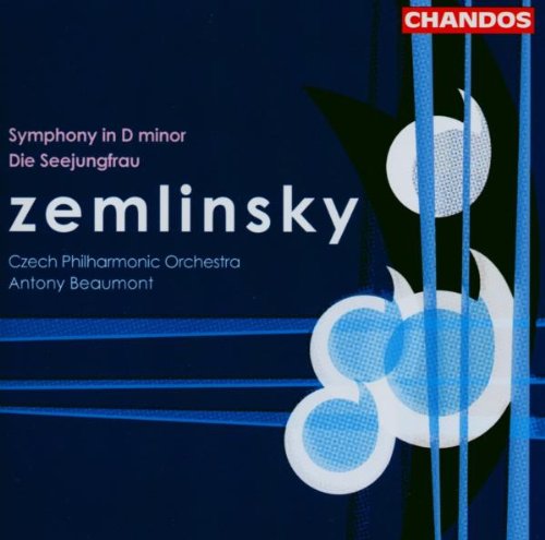 "Blue CD cover with abstract black and white shapes, red 'Chandos' logo."