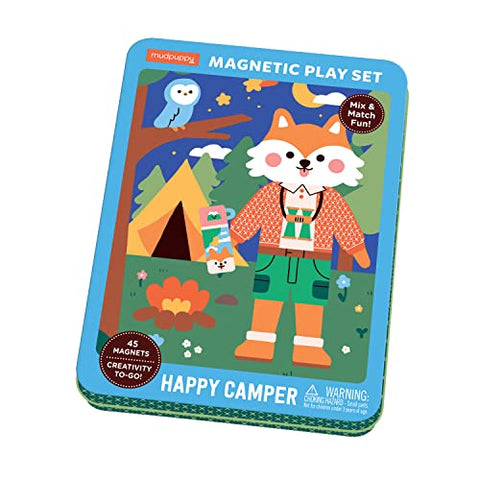 MudPuppy 9780735376793 Happy Camper Animals Magnetic Game, Multicoloured, one Size