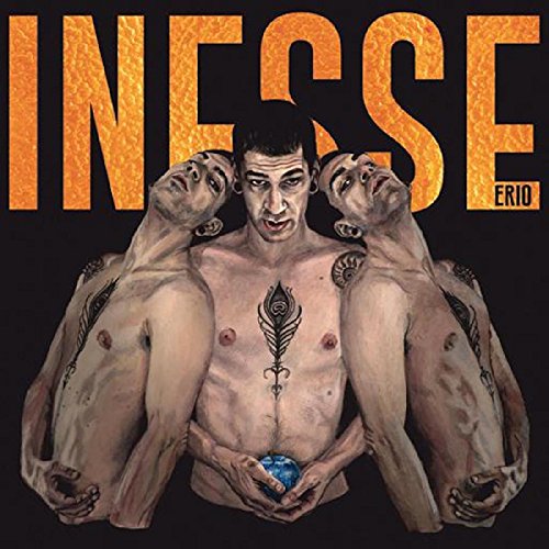 "Album cover featuring a man with multiple arms holding a blue orb, against a black background."