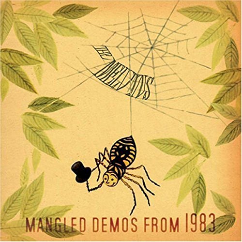 The image shows a yellow album cover with a spider and leaves.