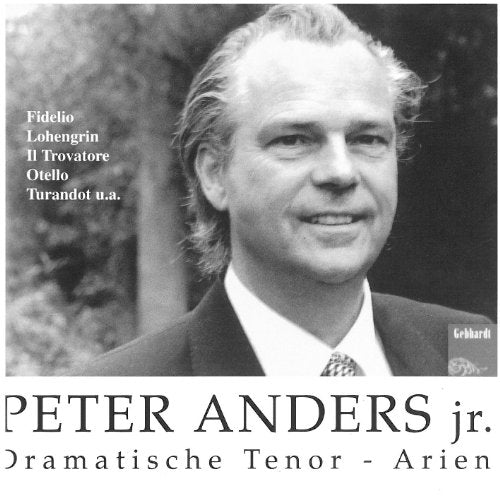 Black and white CD cover with a portrait of a man and opera titles listed.