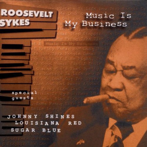 "CD cover with black and white photo of man smoking cigar, wearing suit."