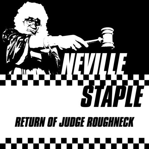 "CD cover with judge figure and text 'Neville Staple Return of Judge Roughneck'."