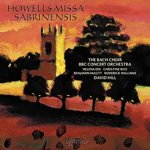 "Album cover with abstract landscape painting and text listing performers and composition titles."