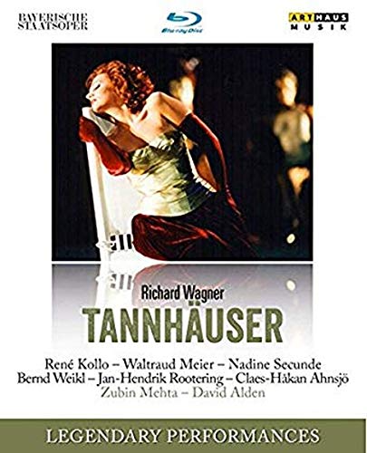 "Tannhauser" Blu-ray cover featuring a woman in a green dress on stage.