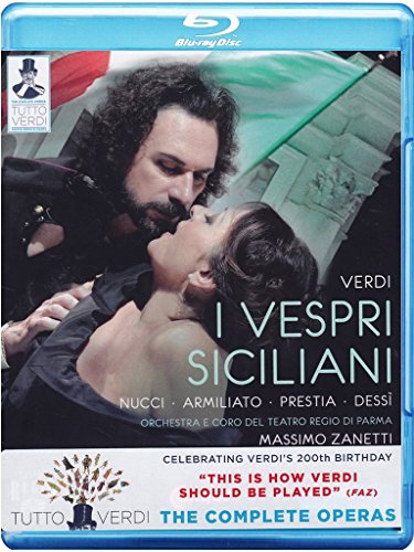 Blue-ray disc cover featuring a man and woman in a dramatic embrace.