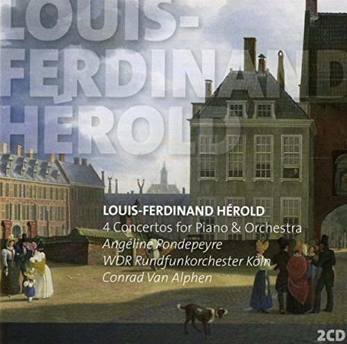 A CD cover with a 17th-century courtyard scene and transparent title text.